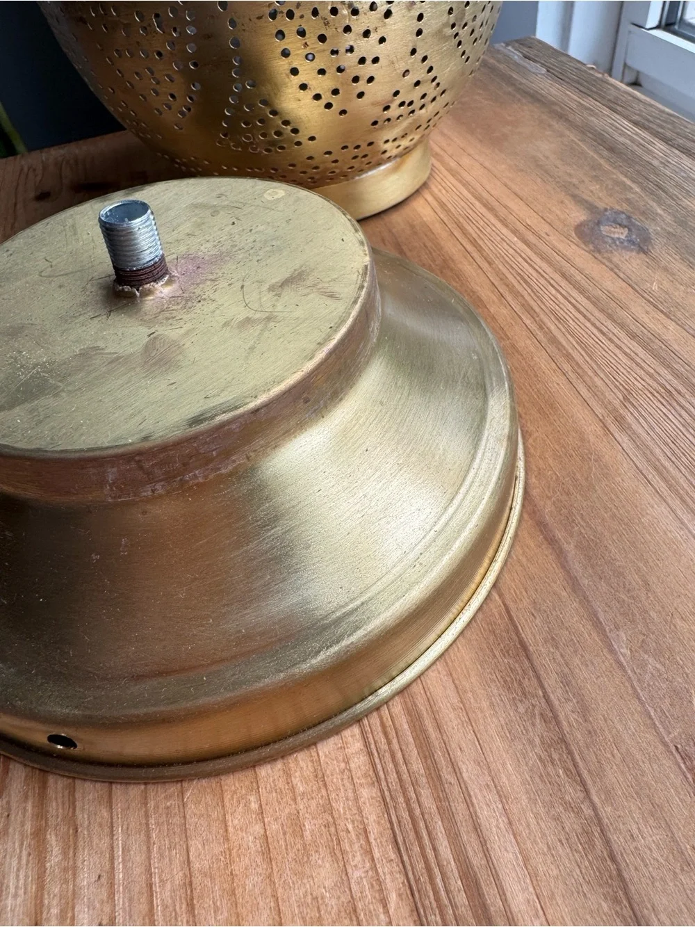 Handmade Artesian Brass Teardrop Accent Lantern Gold Decorative Home Accent